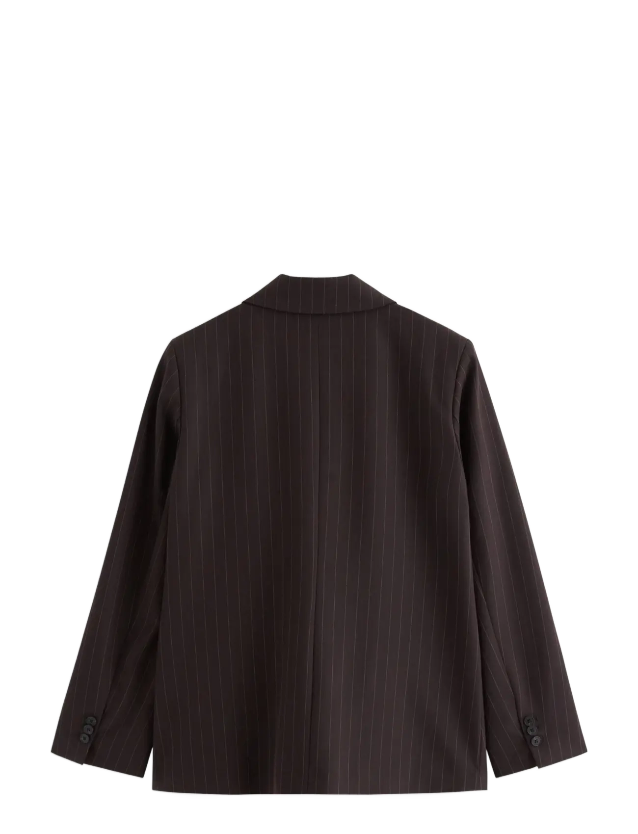 Lindex - Pinstriped oversized blazer - oversize kavajer - brown - 2