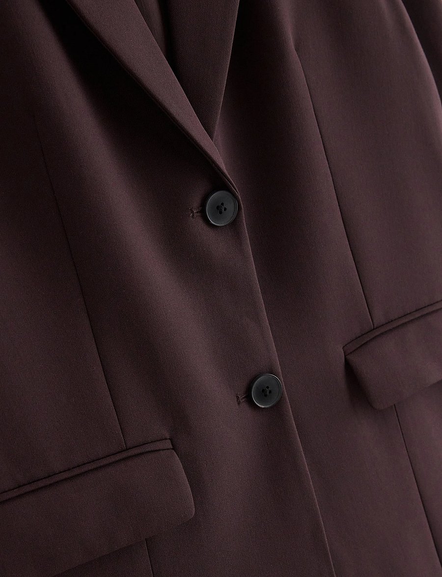 Lindex - Blazer - oversized blazere - dark brown - 5