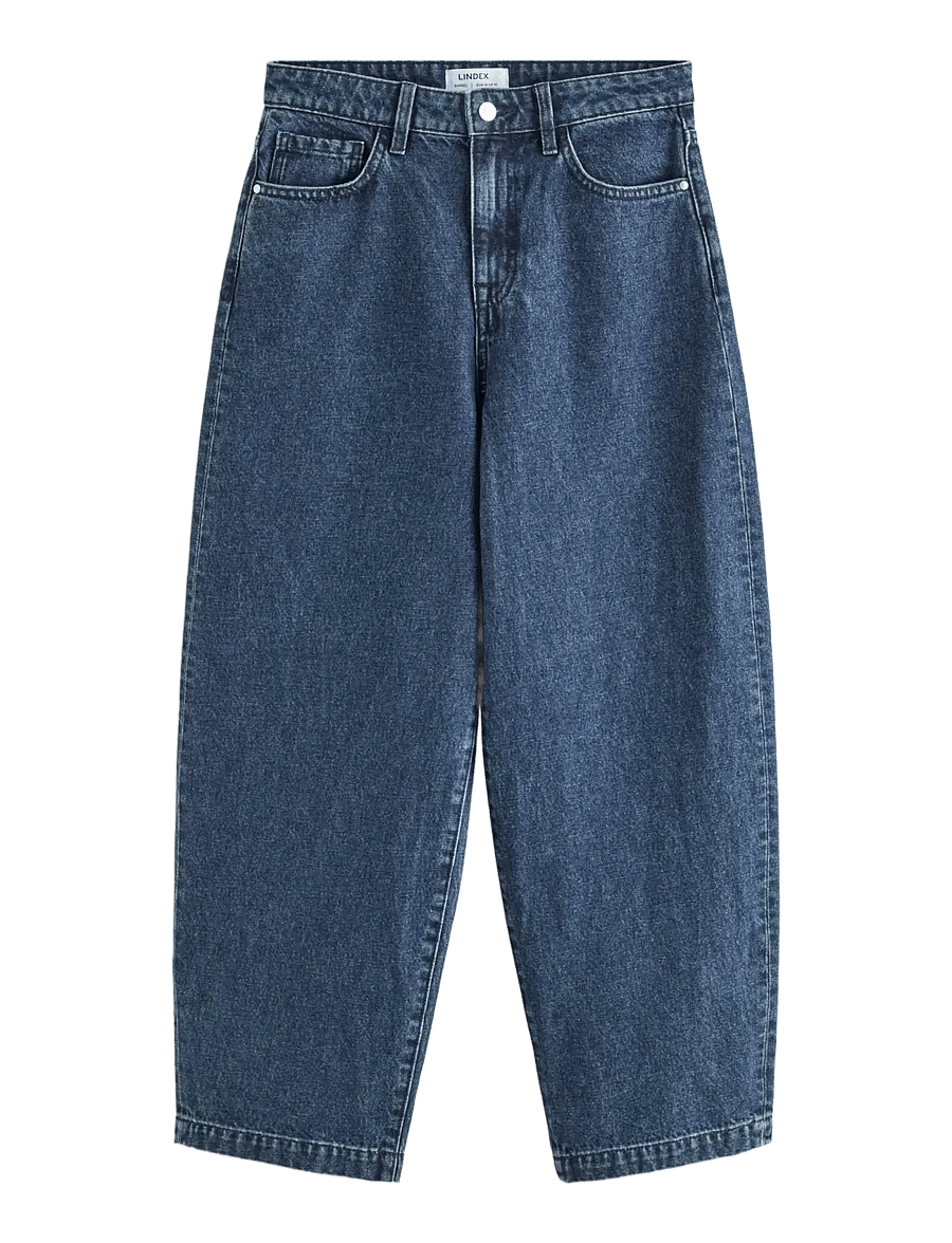 Lindex - Barrel jeans with ankle length - barrel jeans - dark denim - 1
