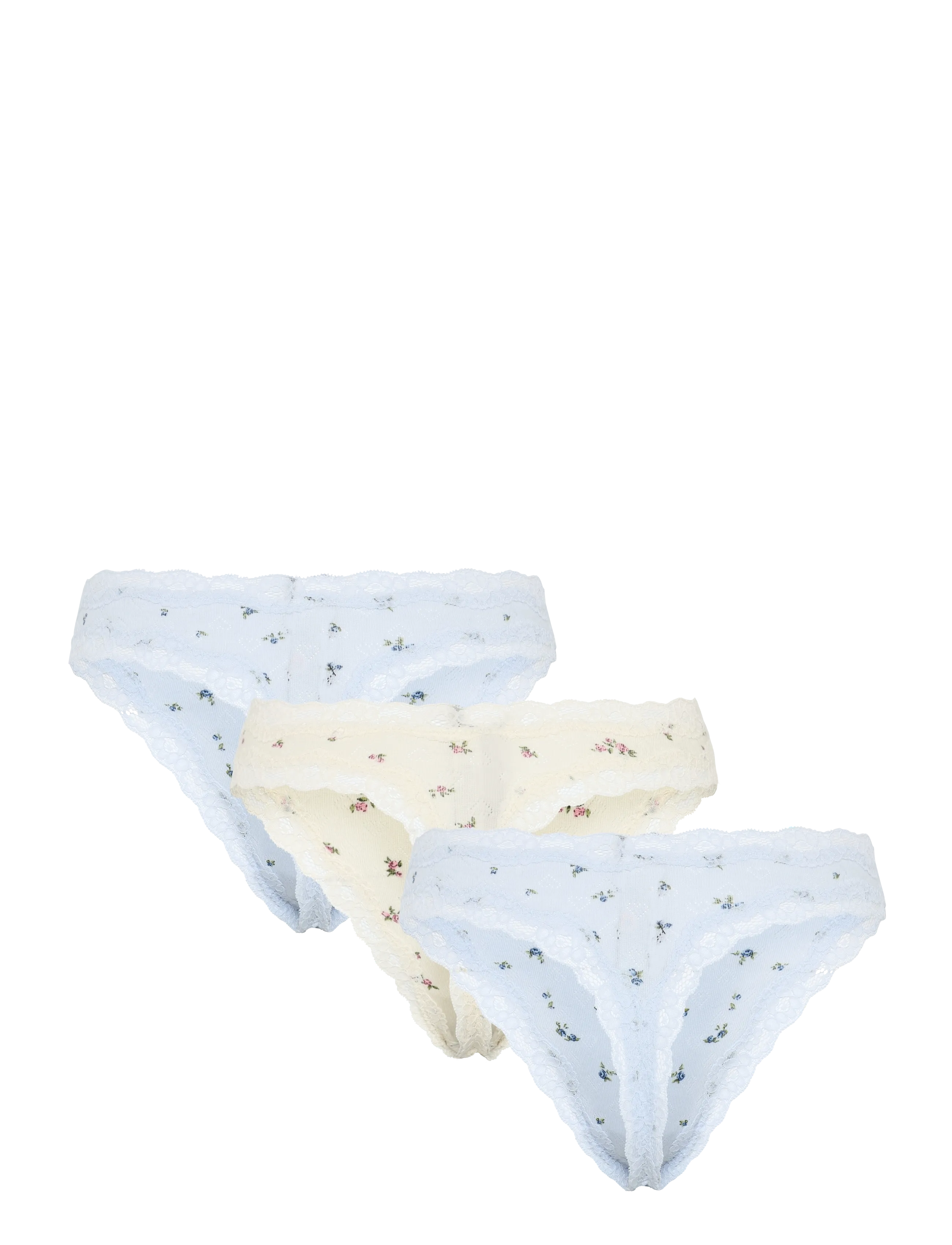 Lindex - Brief thong reg WILMA heart po - brazilian trusser - dusty white - 1