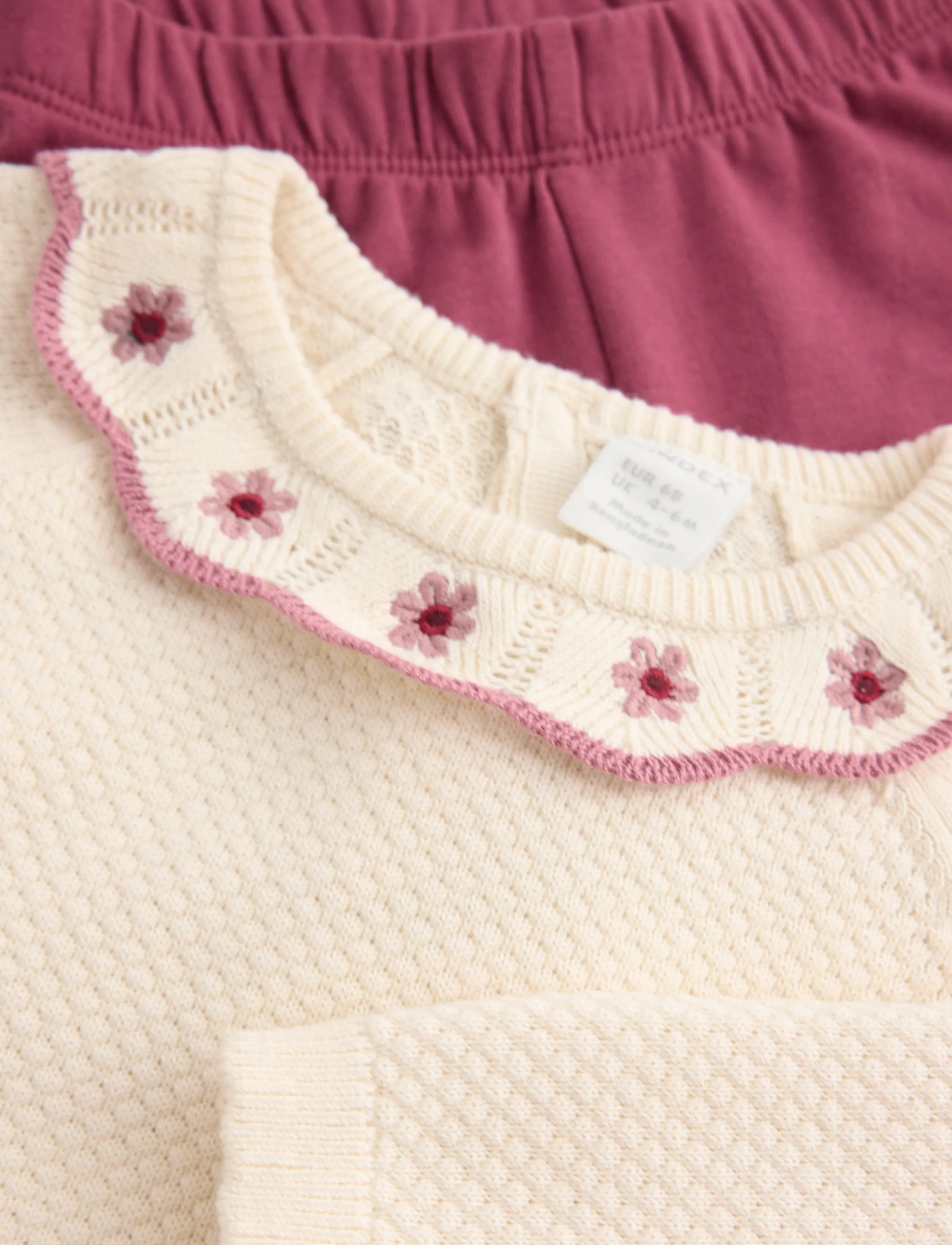 Lindex - Set with fine-knit jumper and leggings - sets mit langärmeligem t-shirt - dusty white - 2