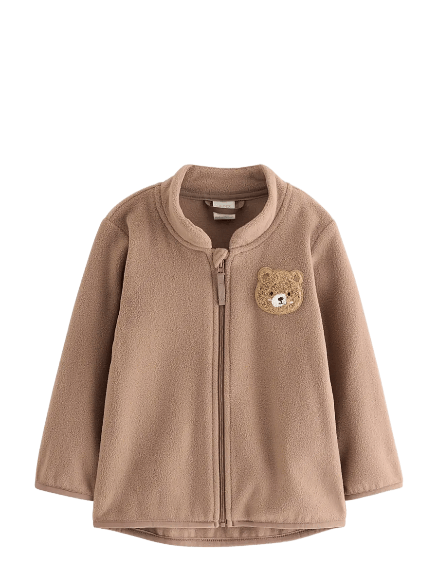 Lindex - Jacket in microfleece - fleecejacken - light dusty brown - 0