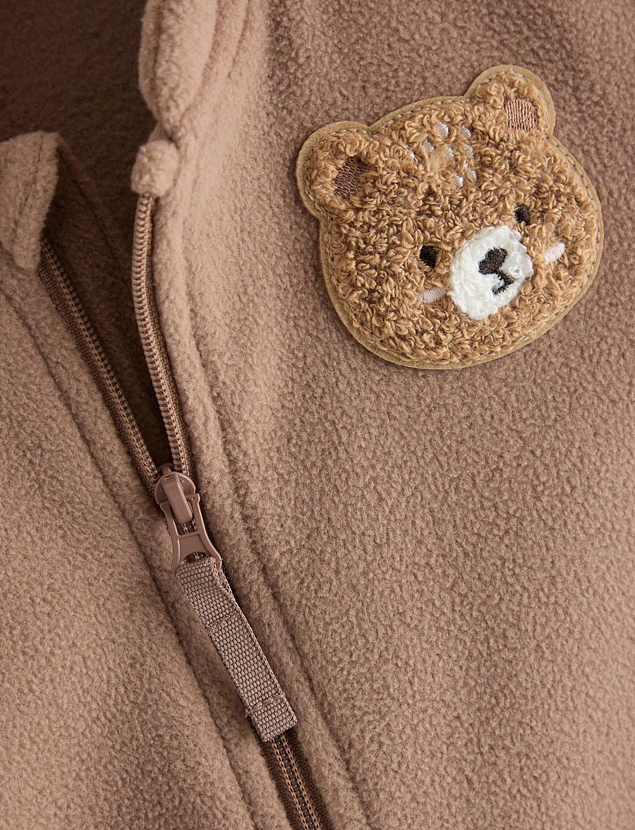 Lindex - Jacket in microfleece - fleecejacken - light dusty brown - 2