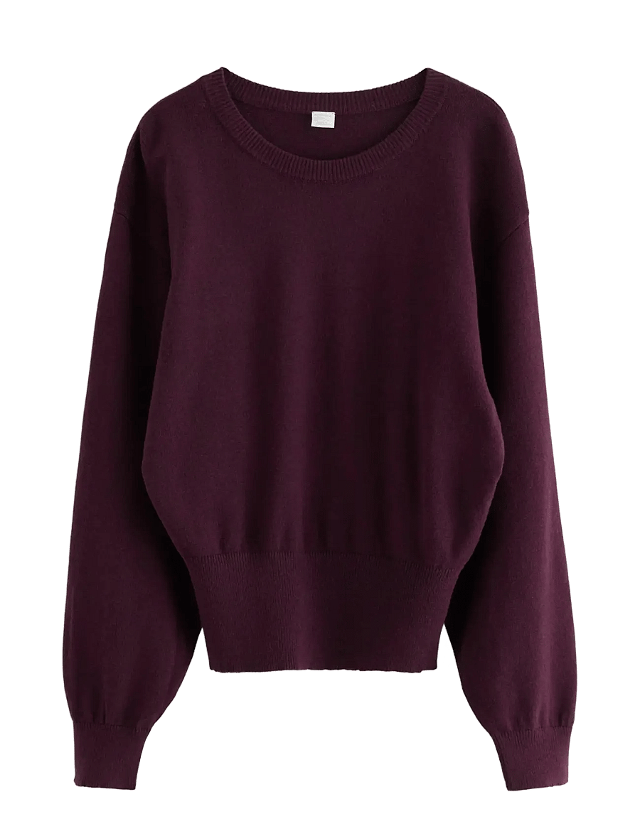 Lindex - Fine-knit jumper - pullover - dark lilac - 1