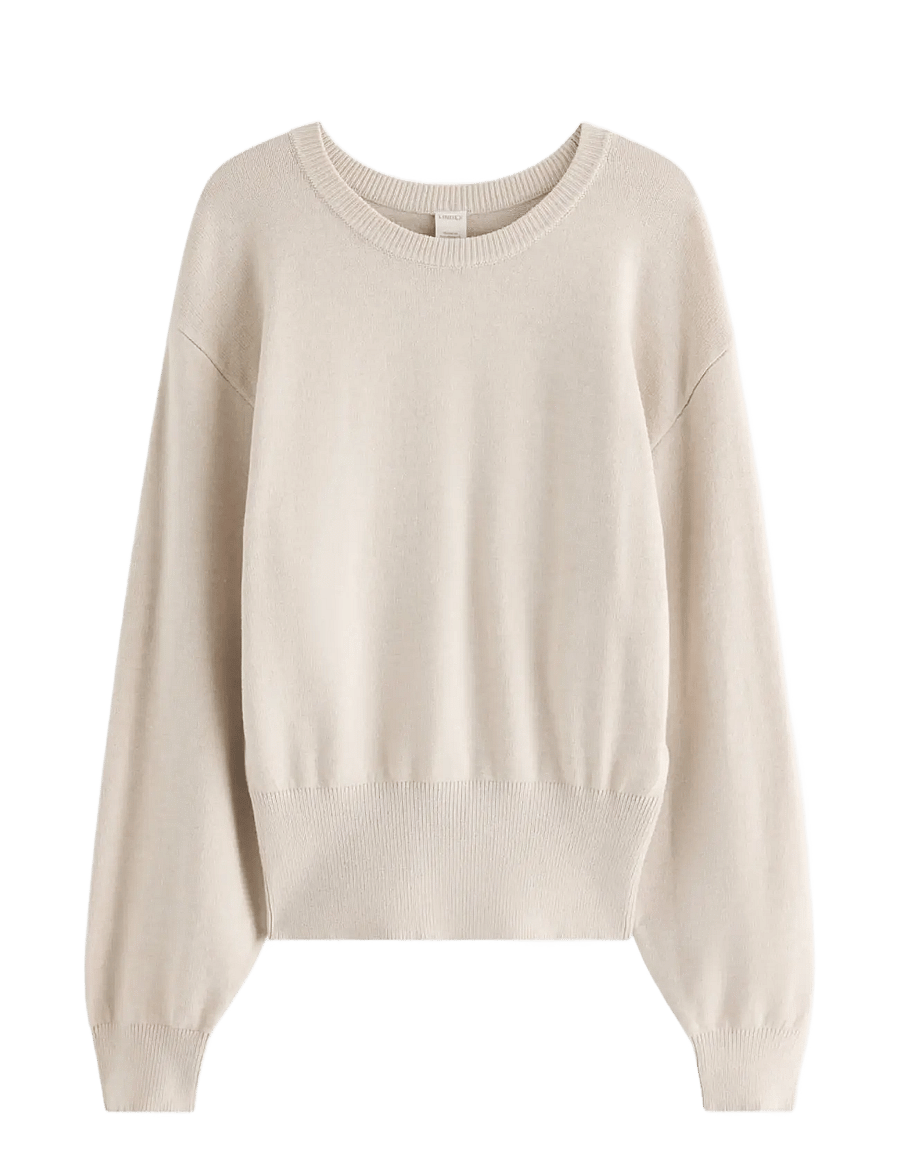 Lindex - Fine-knit jumper - stickade tröjor - light beige melange - 1