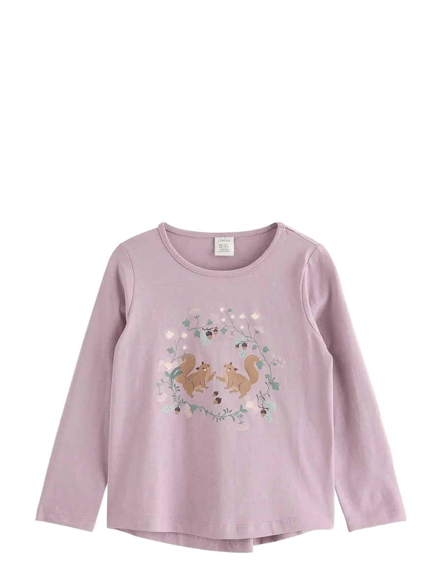 Lindex - Long-sleeved top - langærmede t-shirts - light dusty lilac - 1