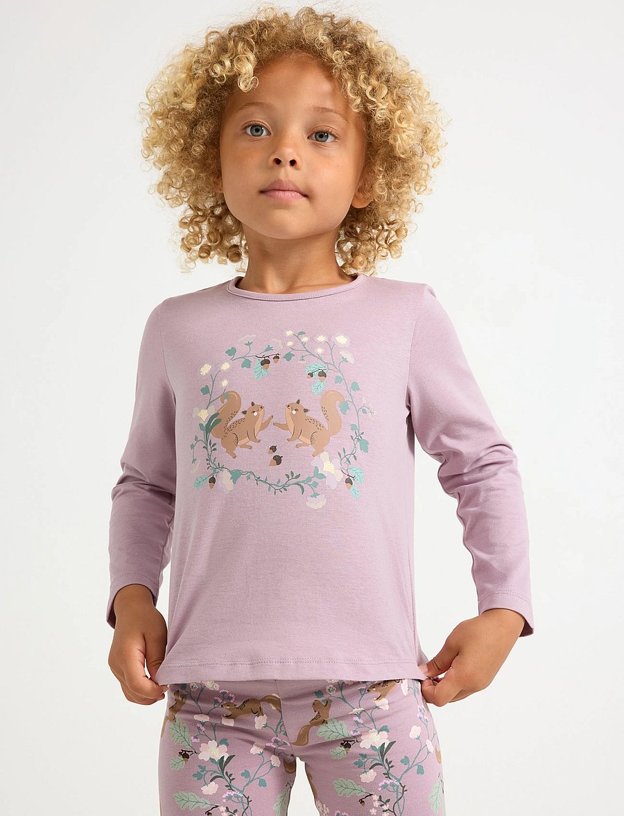 Lindex - Long-sleeved top - langærmede t-shirts - light dusty lilac - 0
