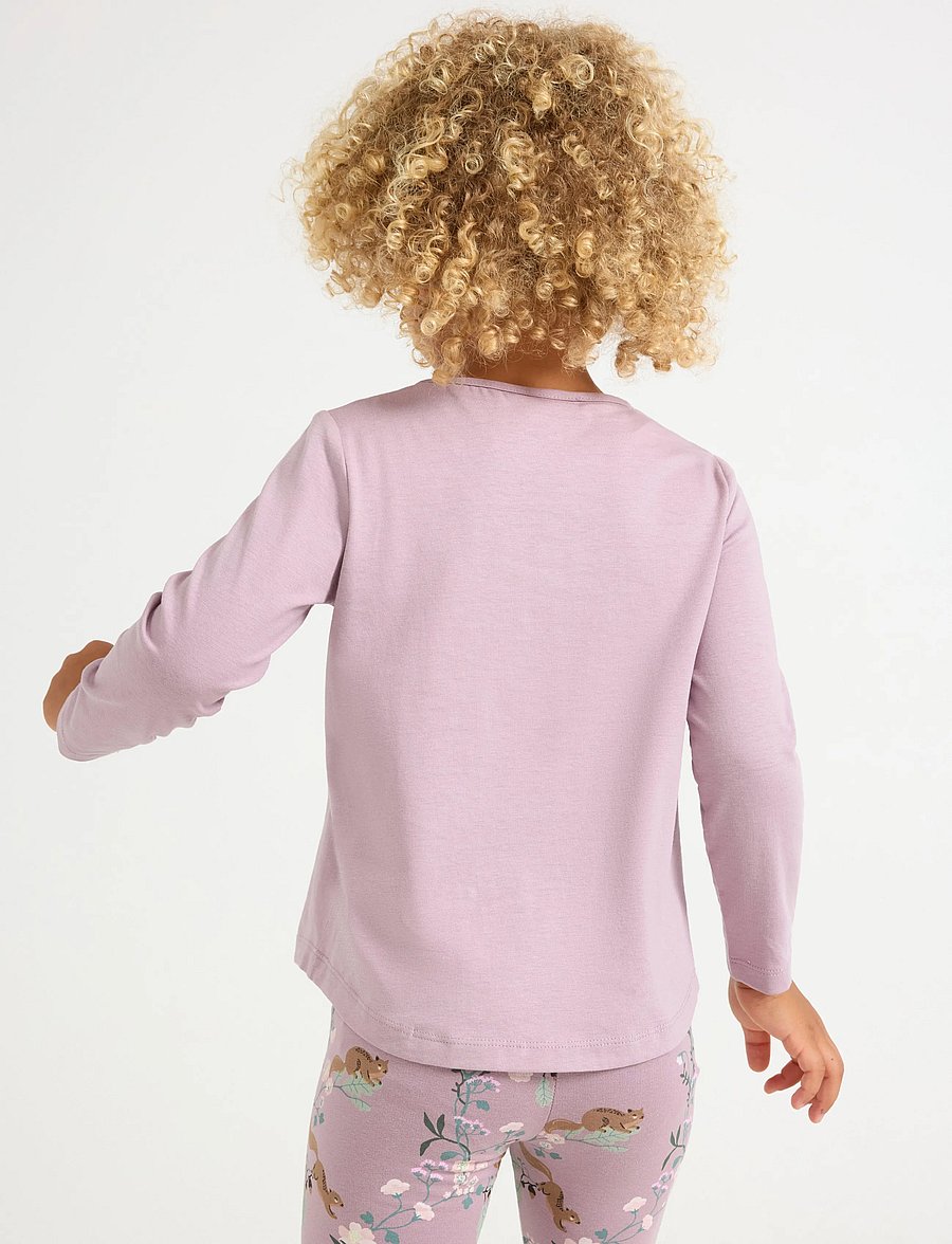 Lindex - Long-sleeved top - langærmede t-shirts - light dusty lilac - 3