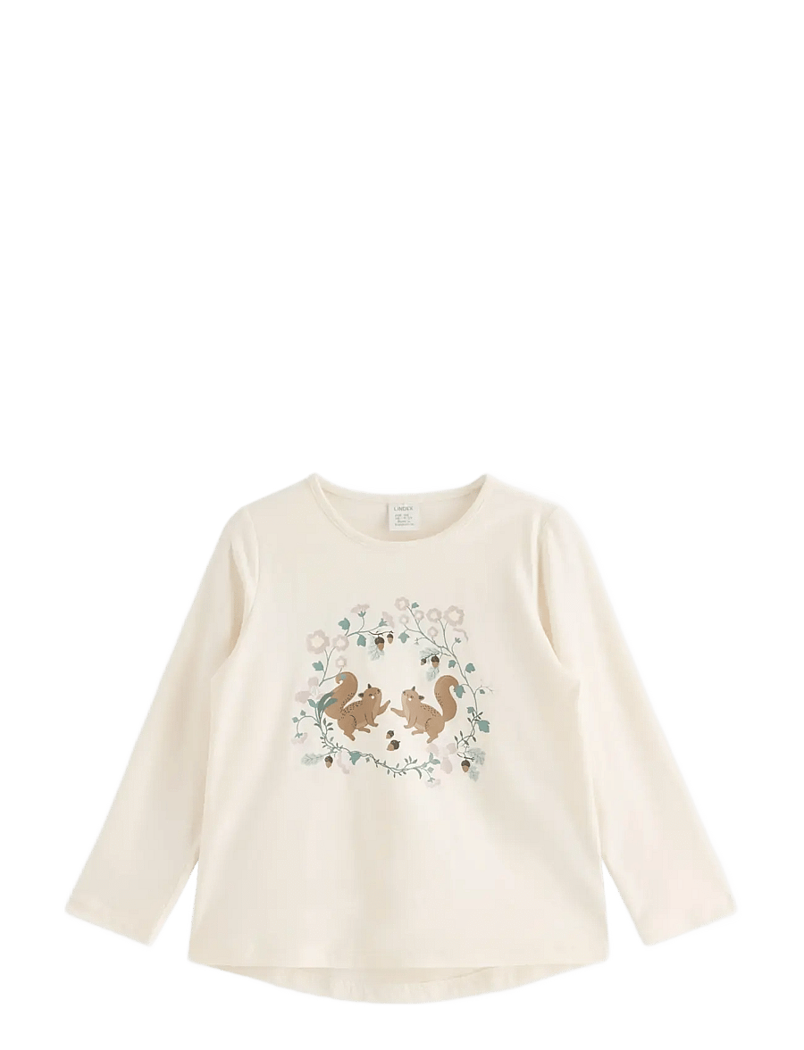Lindex - Long-sleeved top - långärmade t-shirts - white - 1