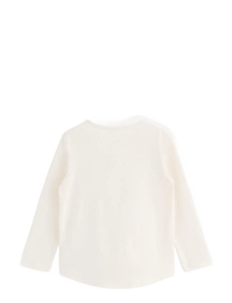 Lindex - Long-sleeved top - långärmade t-shirts - white - 2