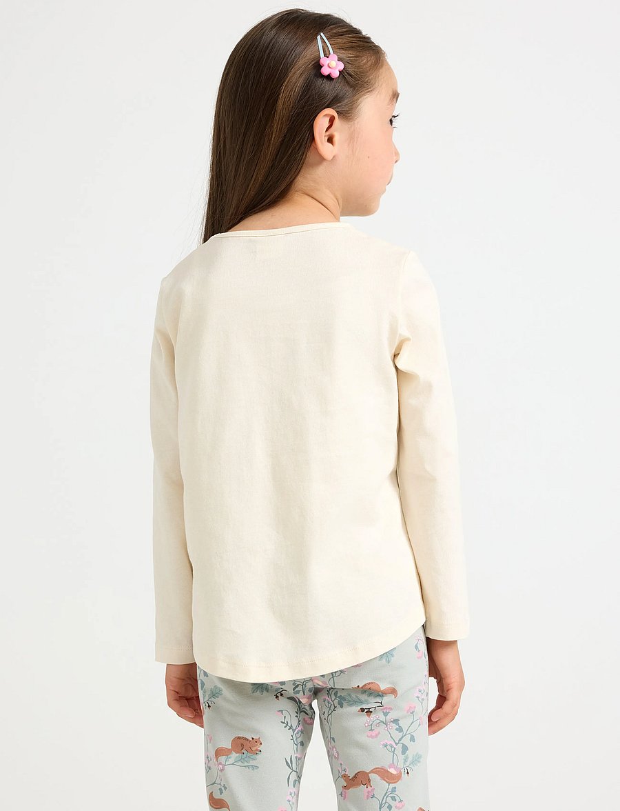 Lindex - Long-sleeved top - långärmade t-shirts - white - 3