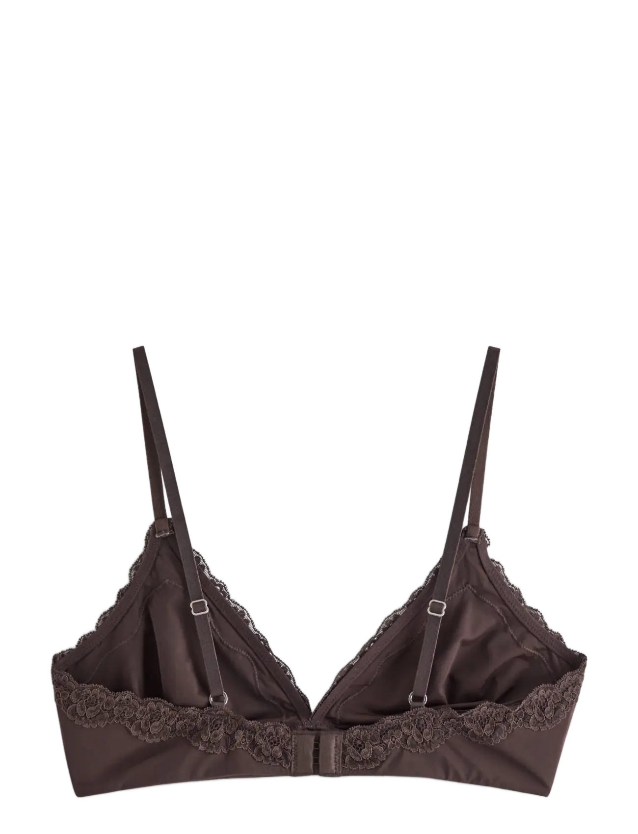 Lindex - Soft bra in micro material - non wired bras - dark dusty brown - 2
