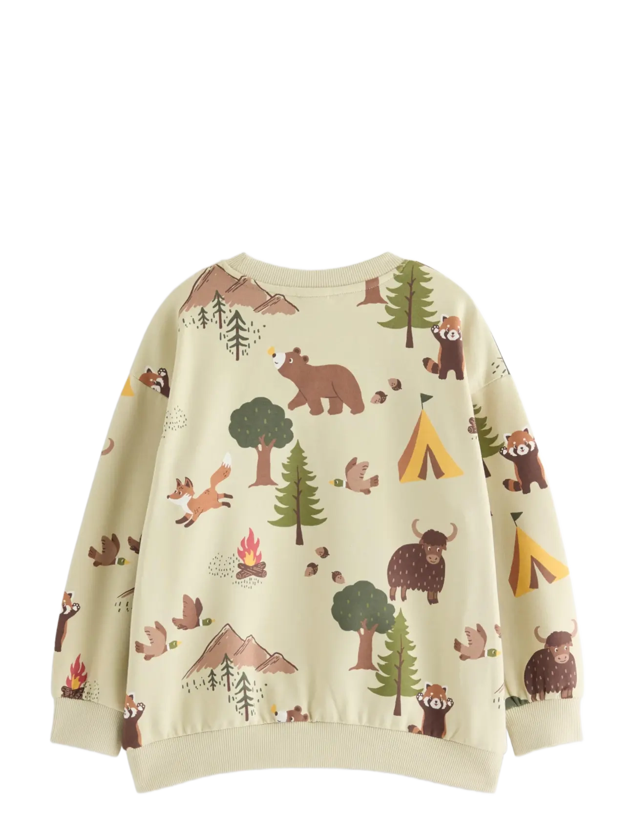 Lindex - Sweatshirt with brushed inside - sweatshirts - light dusty green - 1
