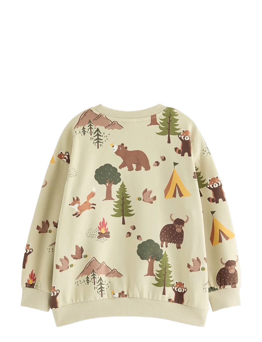Lindex - Sweatshirt with brushed inside - sweatshirts - light dusty green - 1