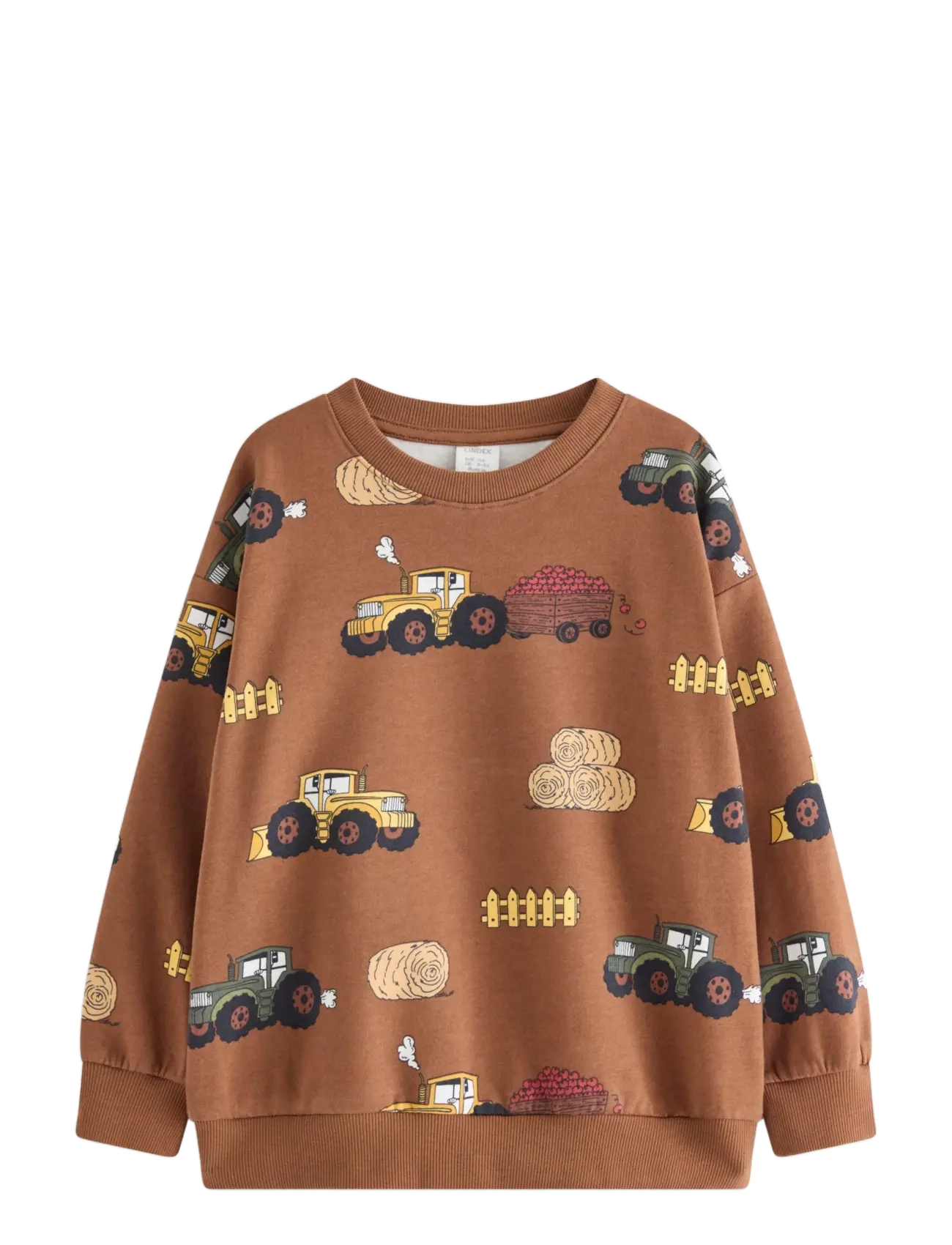 Lindex Sweatshirt with brushed inside - Tops - BROWN / brown