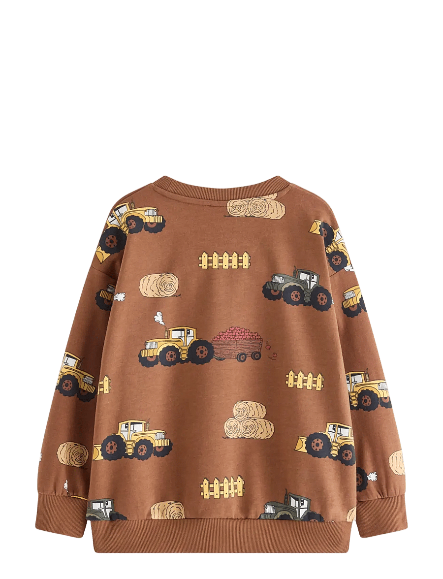 Lindex - Sweatshirt with brushed inside - sweatshirts - brown - 2