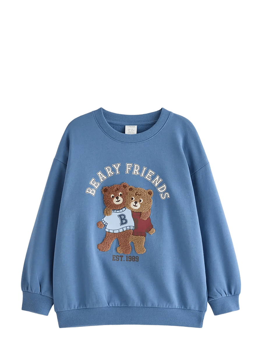 Lindex - Sweatshirt with brushed inside - sweatshirts - light dusty blue - 1