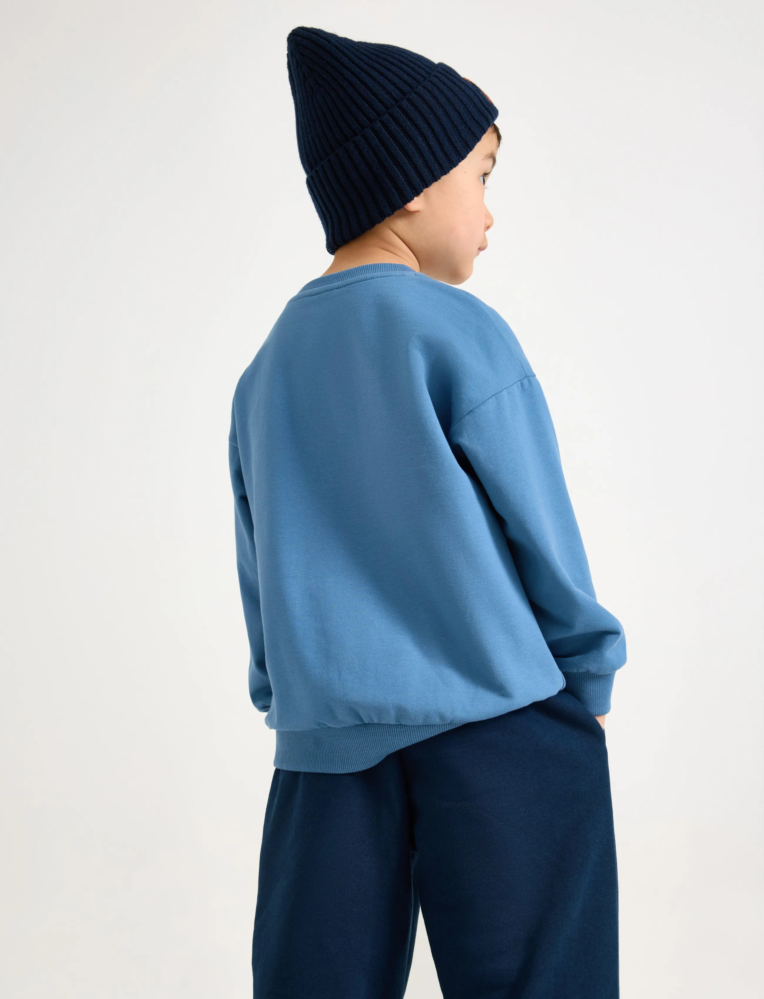 Lindex - Sweatshirt with brushed inside - light dusty blue - 3