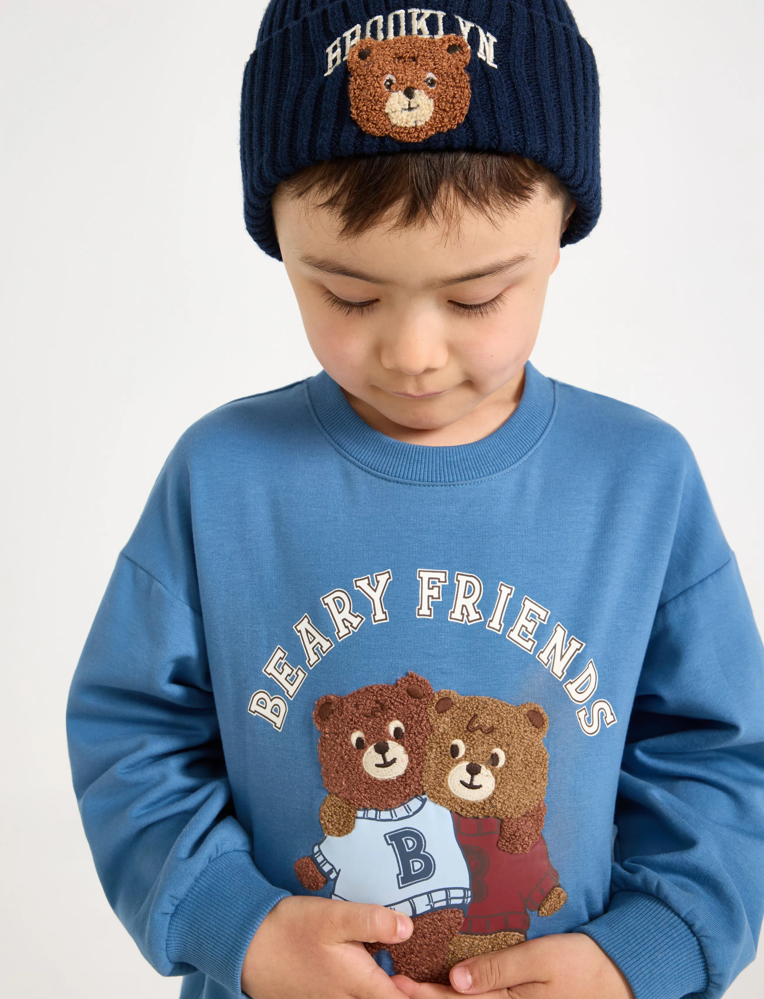 Lindex - Sweatshirt with brushed inside - light dusty blue - 4