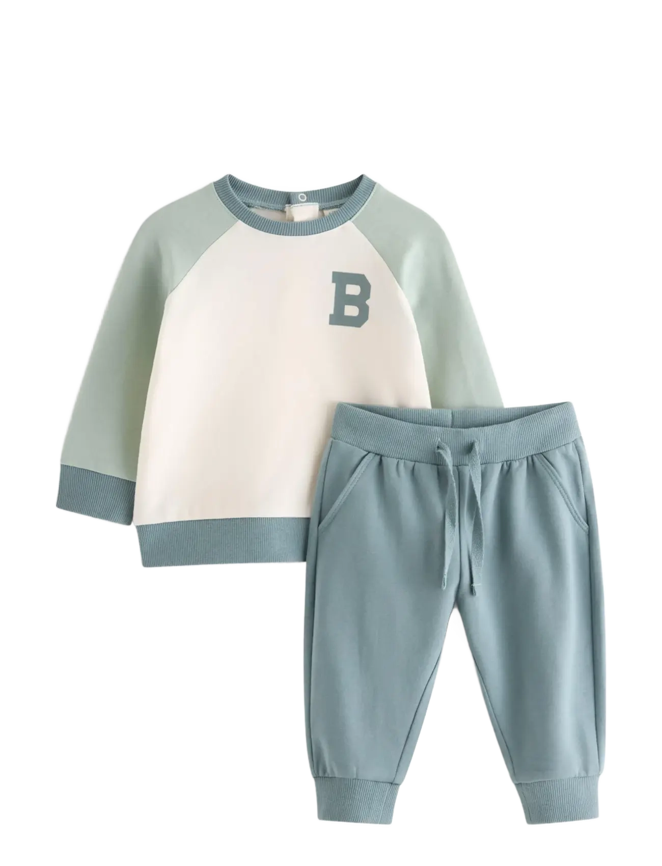 Lindex Set With Sweatshirt And Joggers, 86, Sets, Grün - Tracksuits, Kinder
