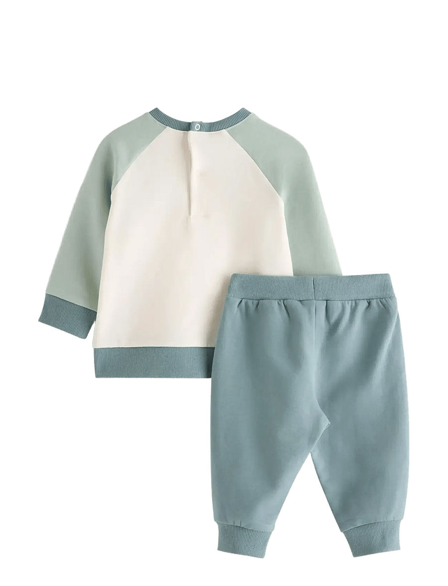 Lindex - Set with sweatshirt and joggers - sportanzüge - light dusty green - 1
