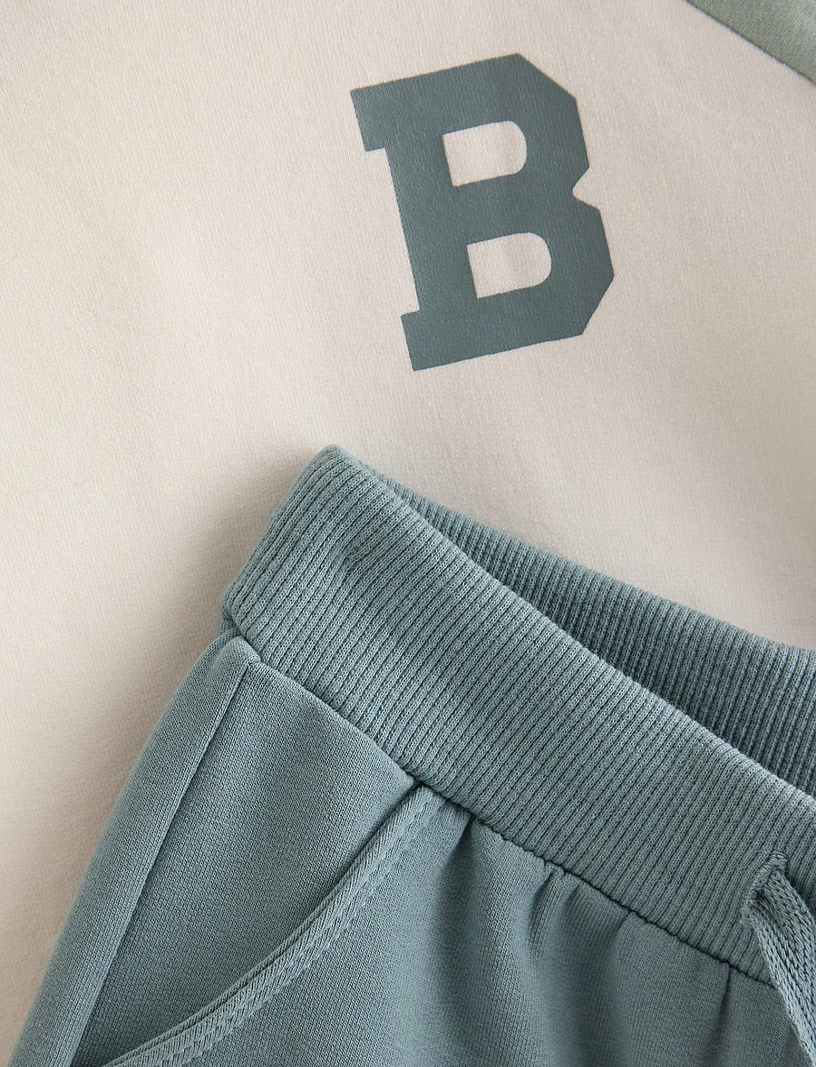 Lindex - Set with sweatshirt and joggers - sportanzüge - light dusty green - 2