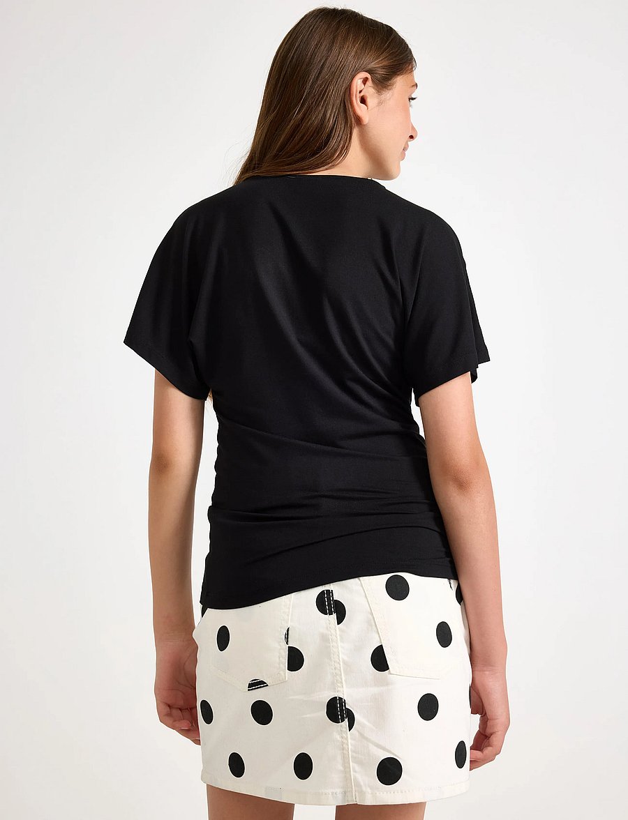 Lindex - Top with wide sleeves - kortærmede t-shirts - black - 3