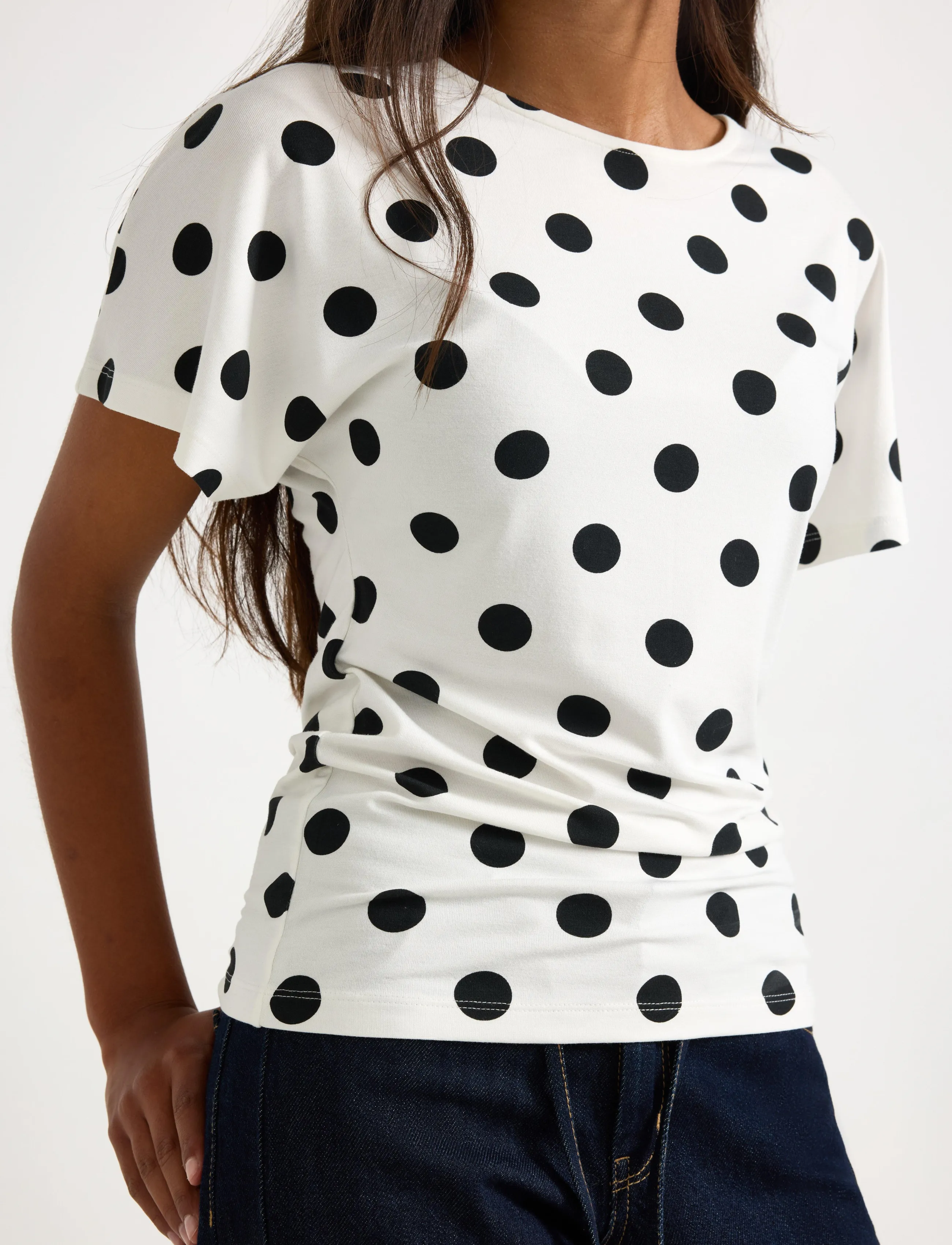 Lindex - Top with wide sleeves - off white - 4