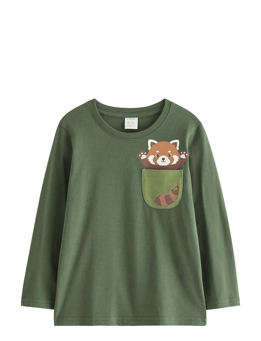 Lindex - Long-sleeved top - långärmade t-shirts - dusty khaki - 0