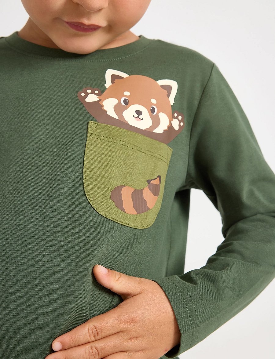 Lindex - Long-sleeved top - langærmede t-shirts - dusty khaki - 4