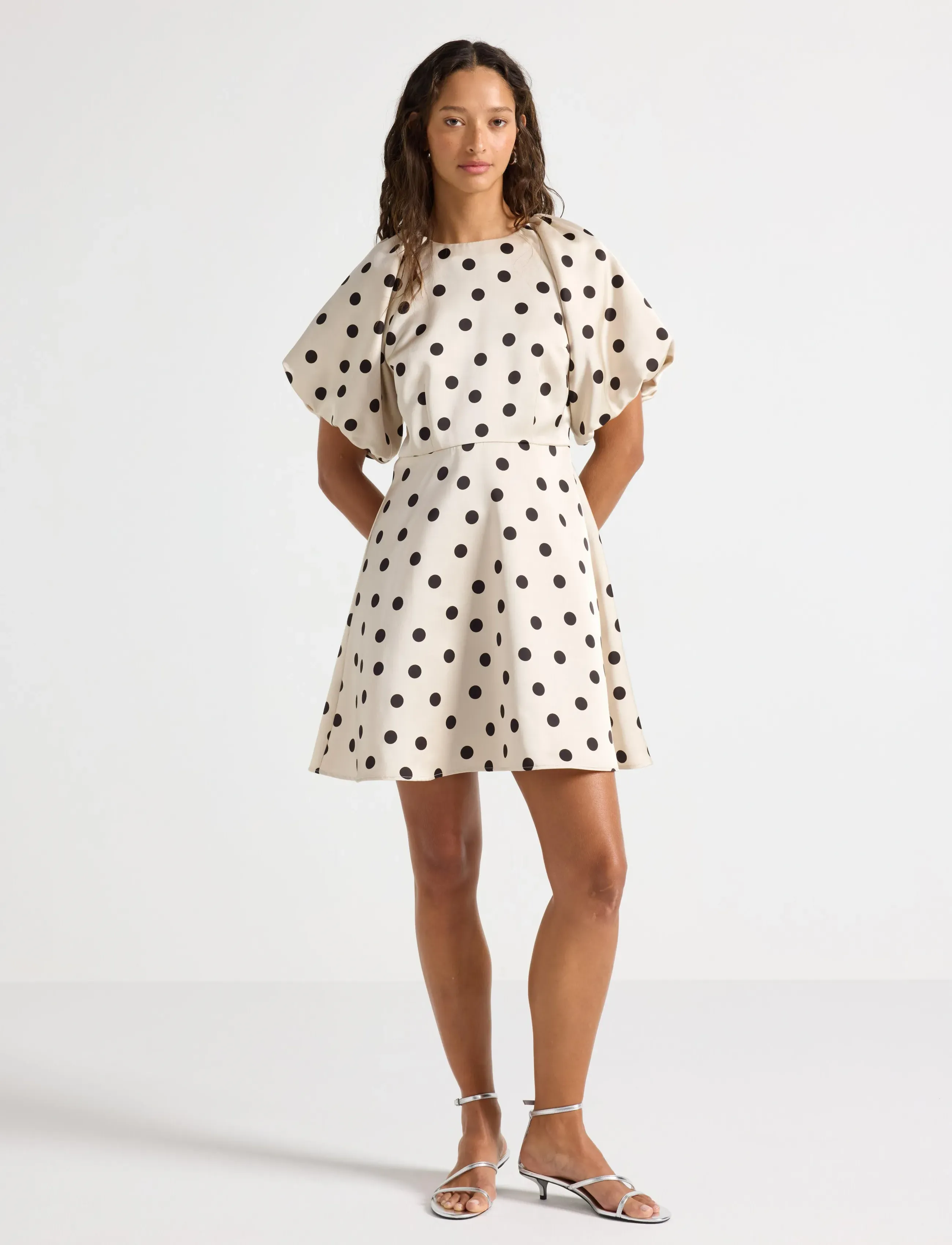 Lindex Mini Dress, 38, Dresses, Beige - Short Frauen