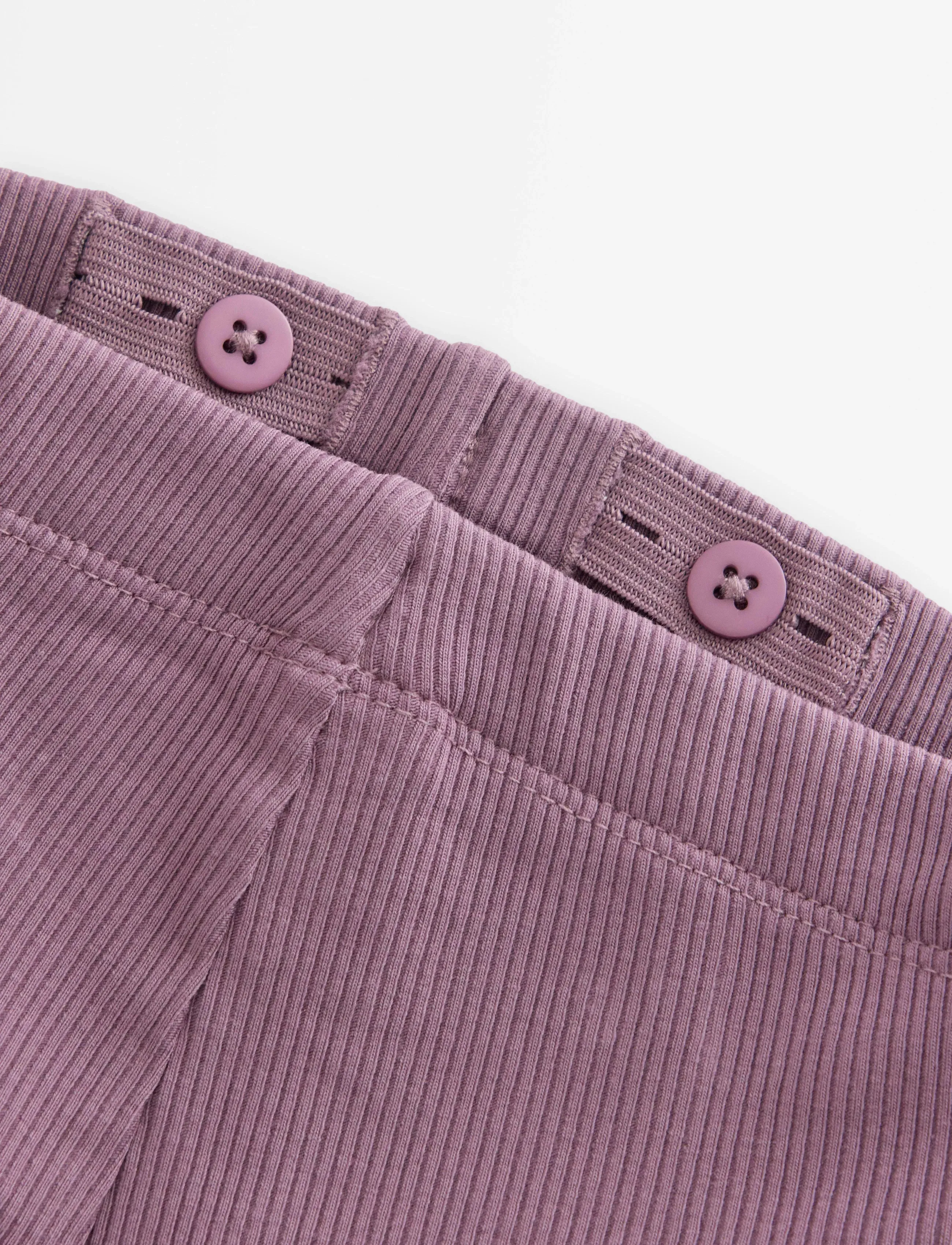 Lindex - Flared ribbed leggings - light dusty lilac - 5