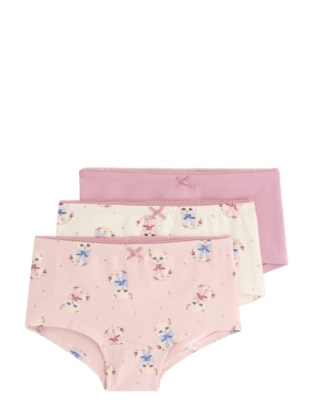 Lindex 3-pack hipster briefs - Aluspüksid - LIGHT DUSTY PINK / pink/rose