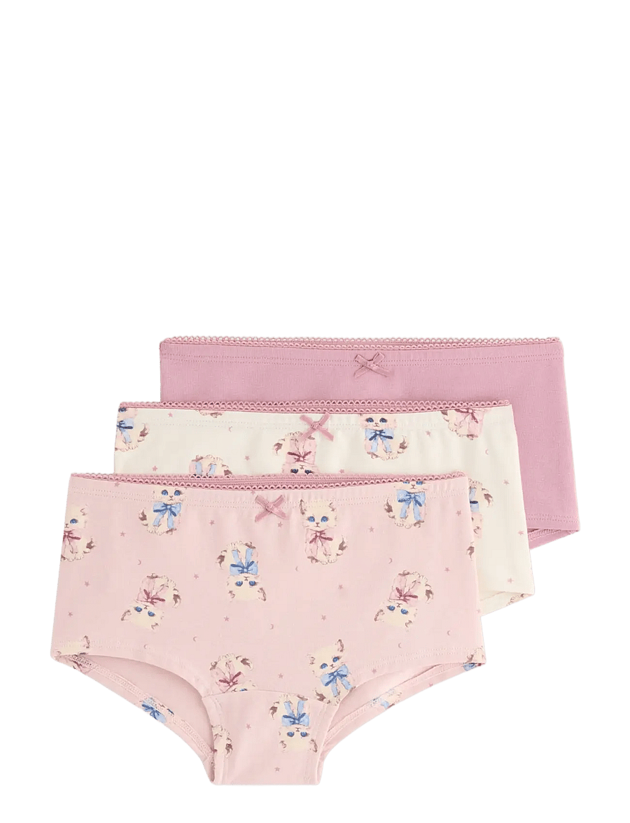 Lindex - 3-pack hipster briefs - aluspüksid - light dusty pink - 0