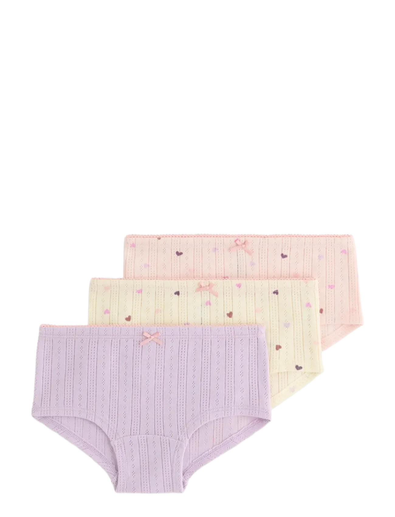 Lindex 3-Pack Hipster Briefs, 122/128, Underwear, Rosa - Panties, Kinder