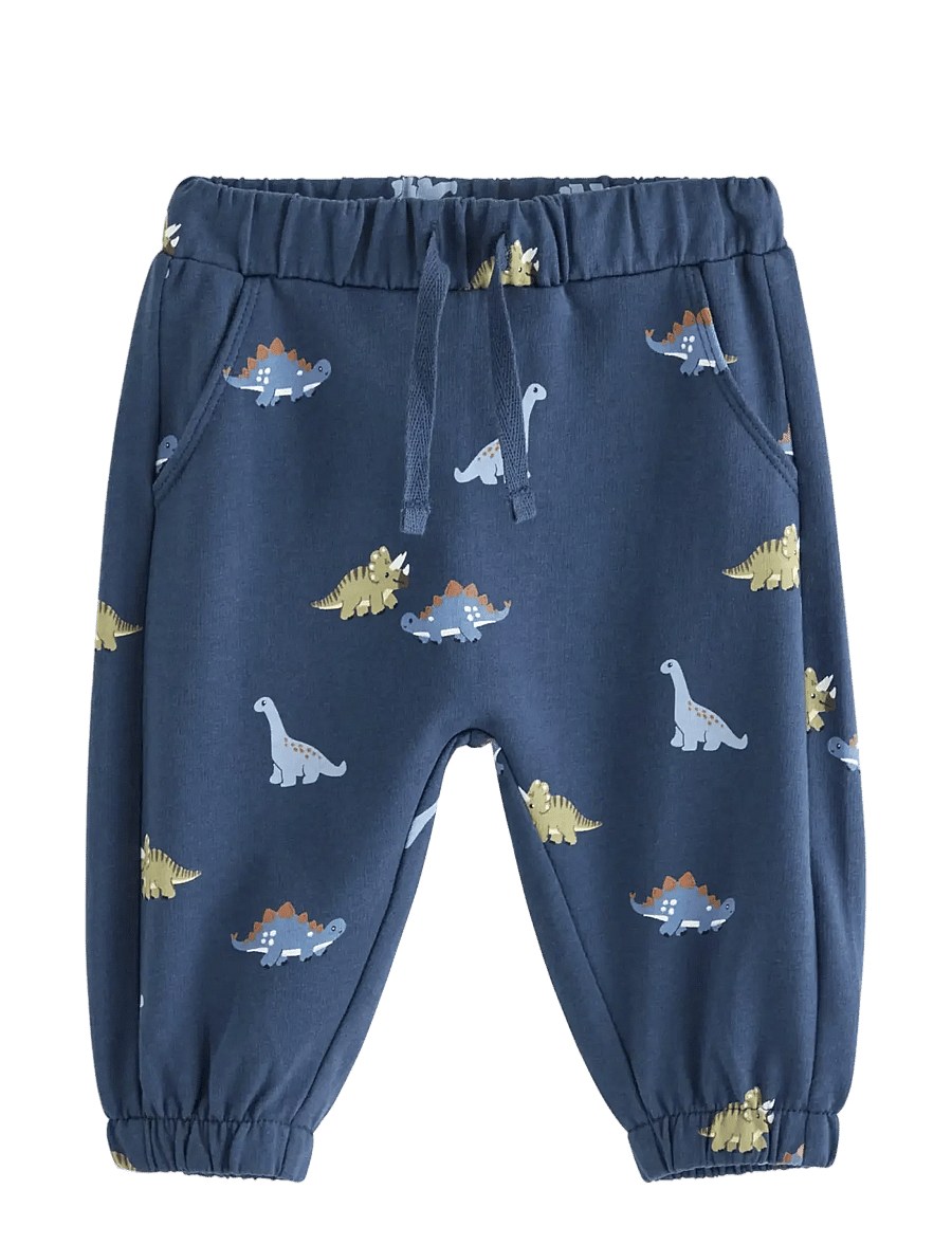 Lindex - Joggers with dinosaurs - jogginghosen - dark blue - 0