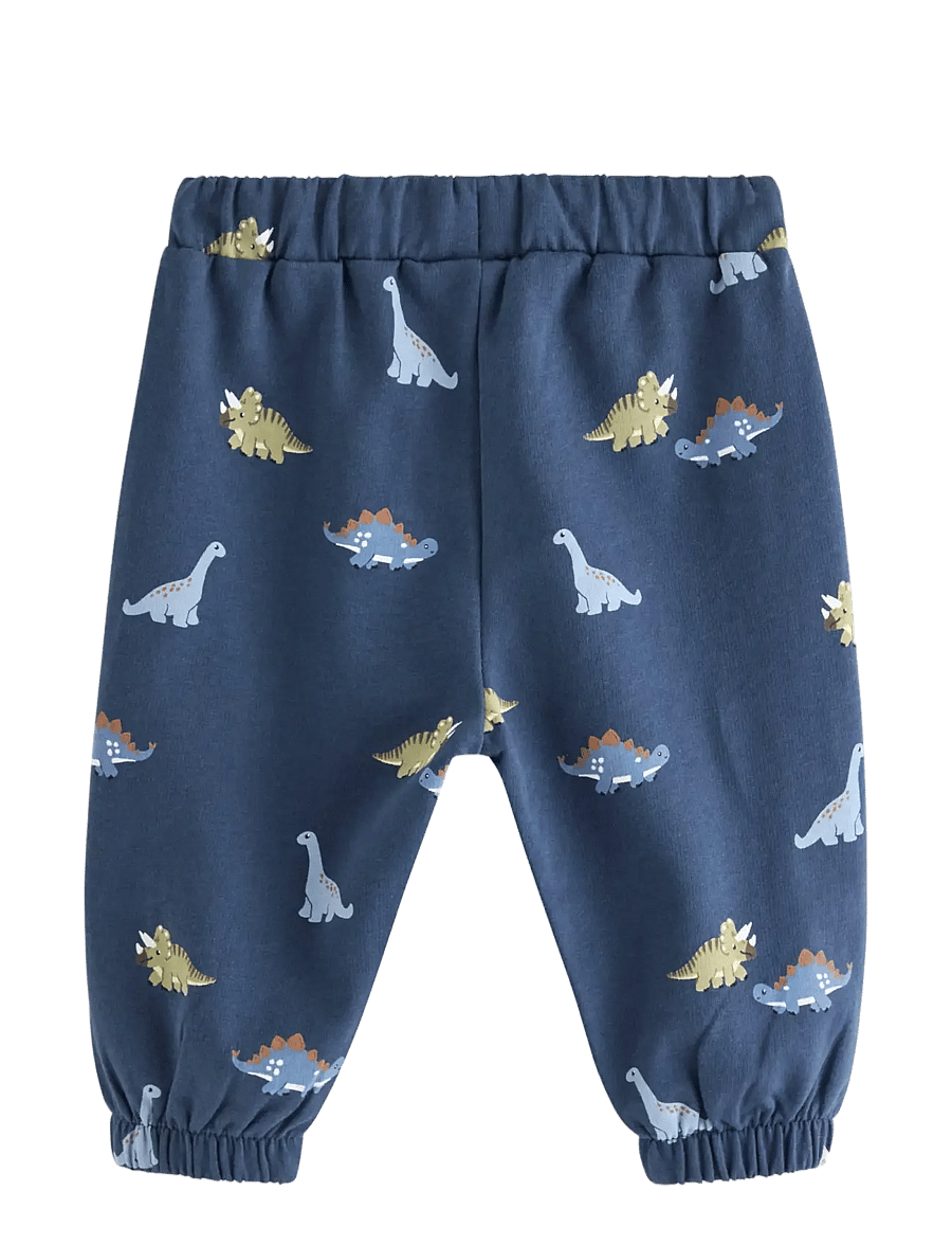 Lindex - Joggers with dinosaurs - jogginghosen - dark blue - 1