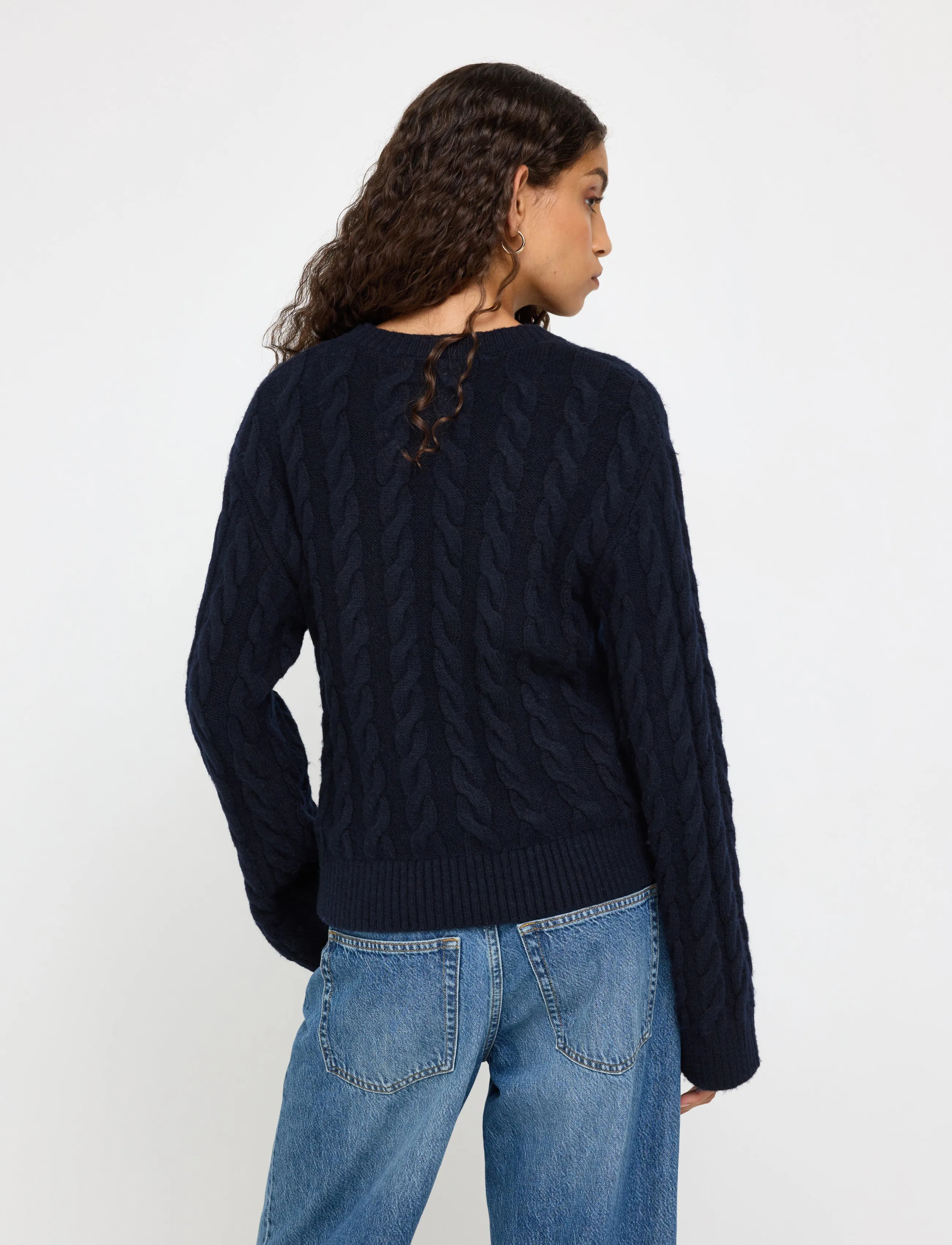 Lindex - Cable-knit jumper - pullover - dark blue - 3