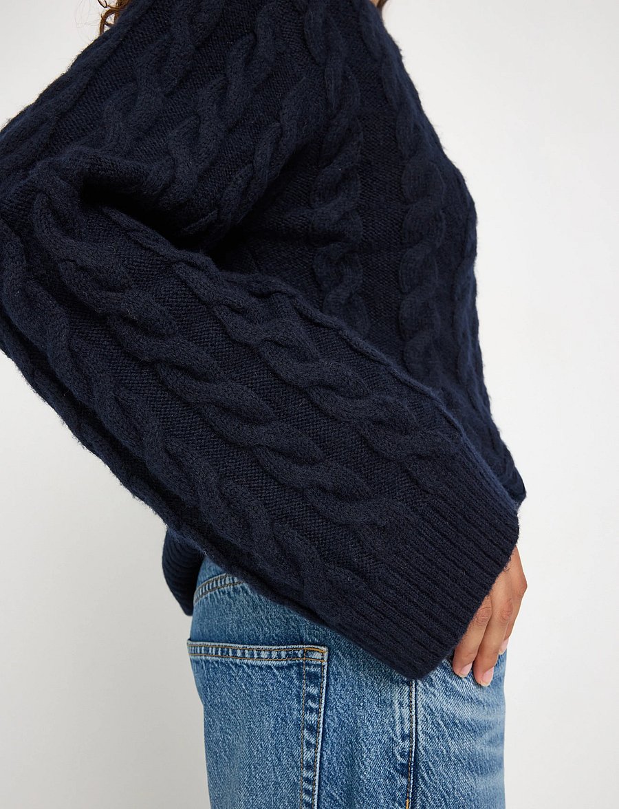 Lindex - Cable-knit jumper - pullover - dark blue - 4