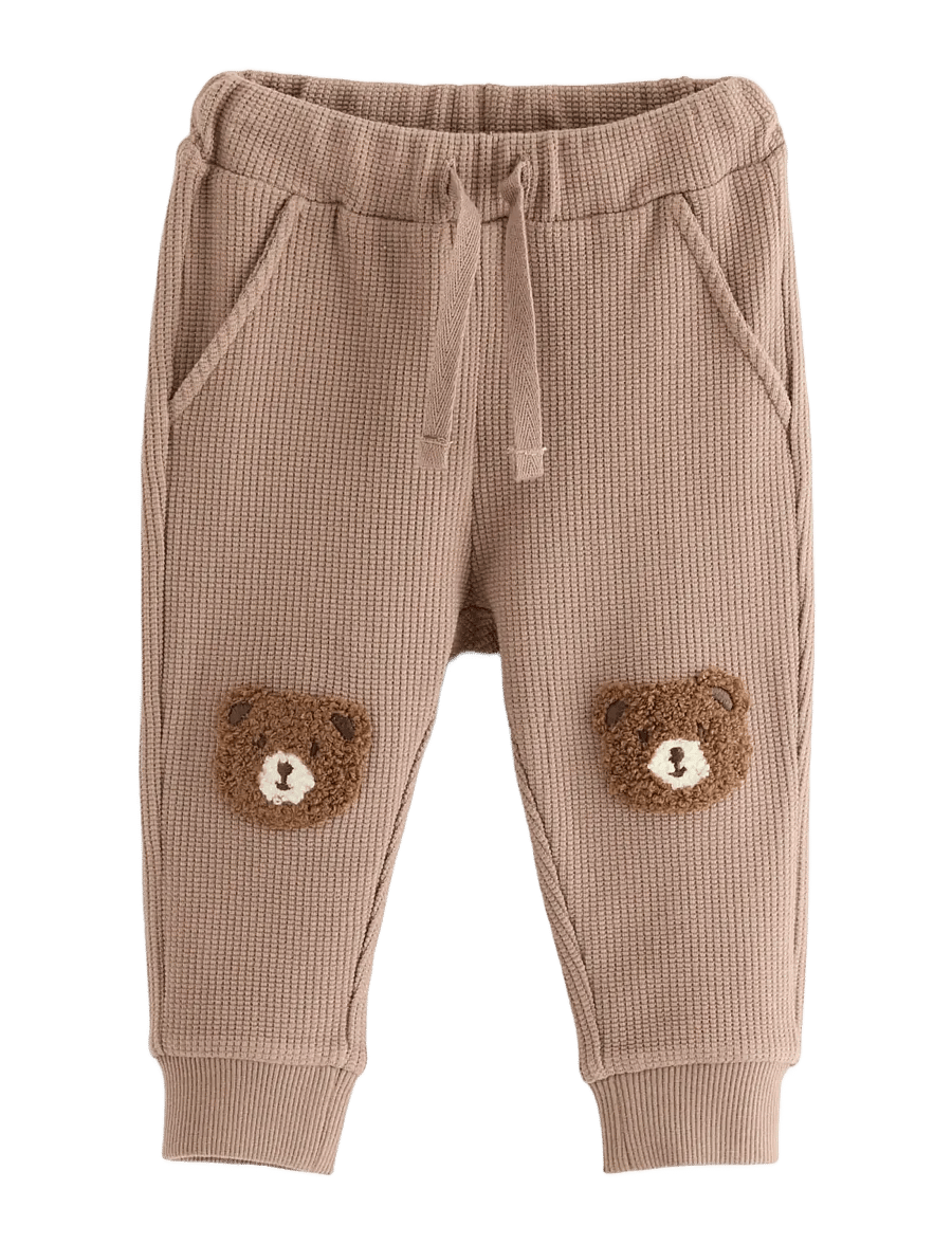 Lindex - Waffled joggers - jogginghosen - light dusty brown - 0