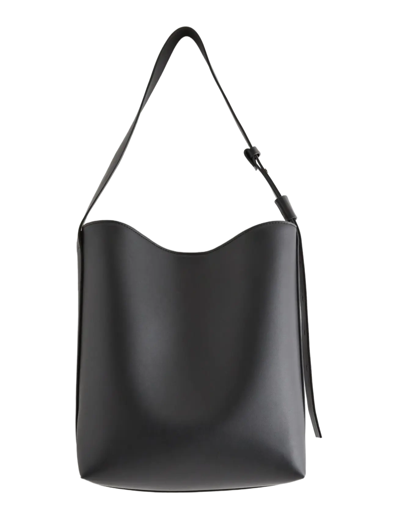 Lindex Shopper In Imitation Leather, One Size, Black, Tasker > Shoppere, Dame