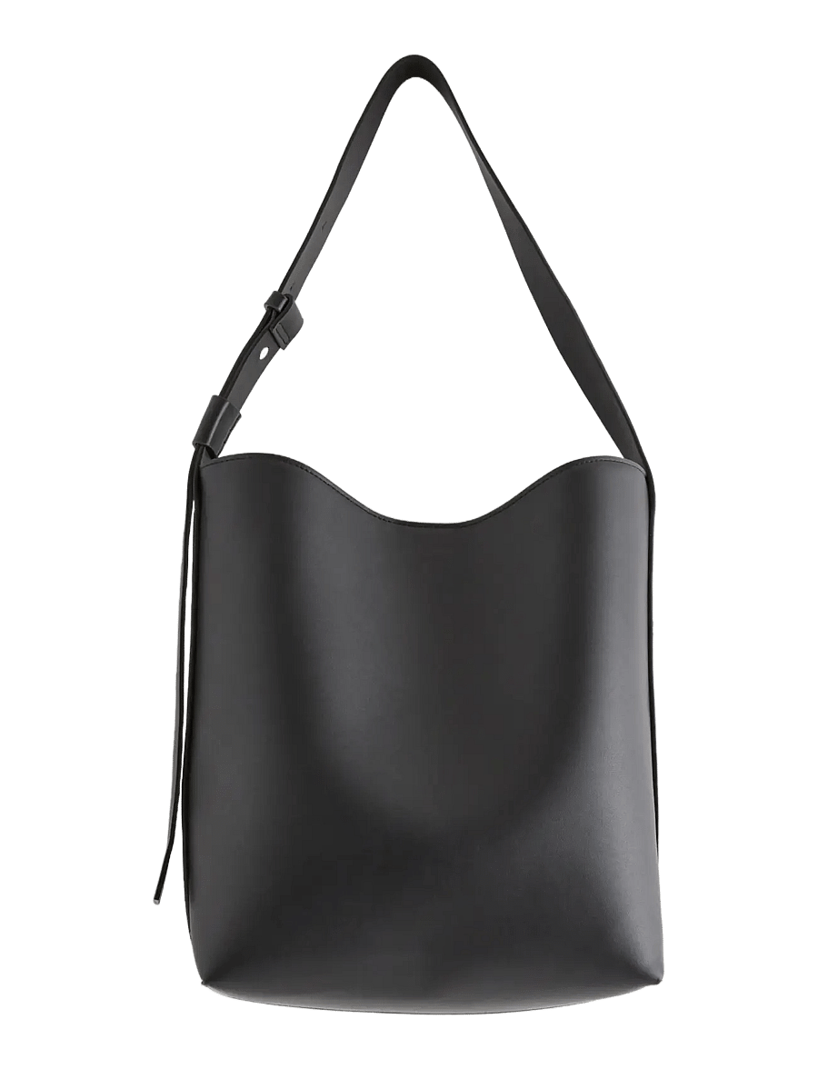 Lindex - Shopper in imitation leather - shoppere - black - 1