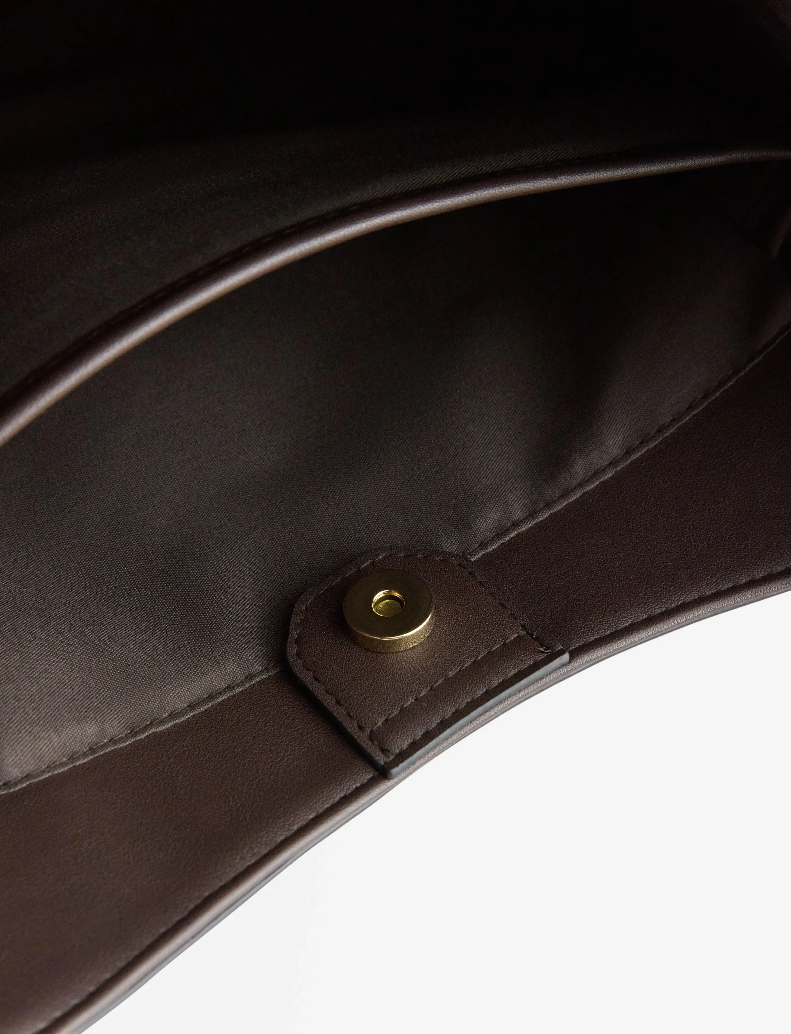 Lindex - Shopper in imitation leather - shoppers - dark brown - 2