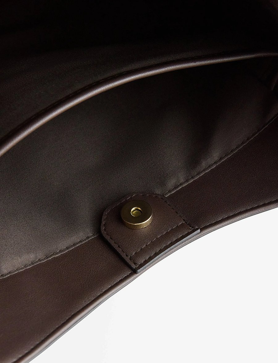 Lindex - Shopper in imitation leather - shoppere - dark brown - 2