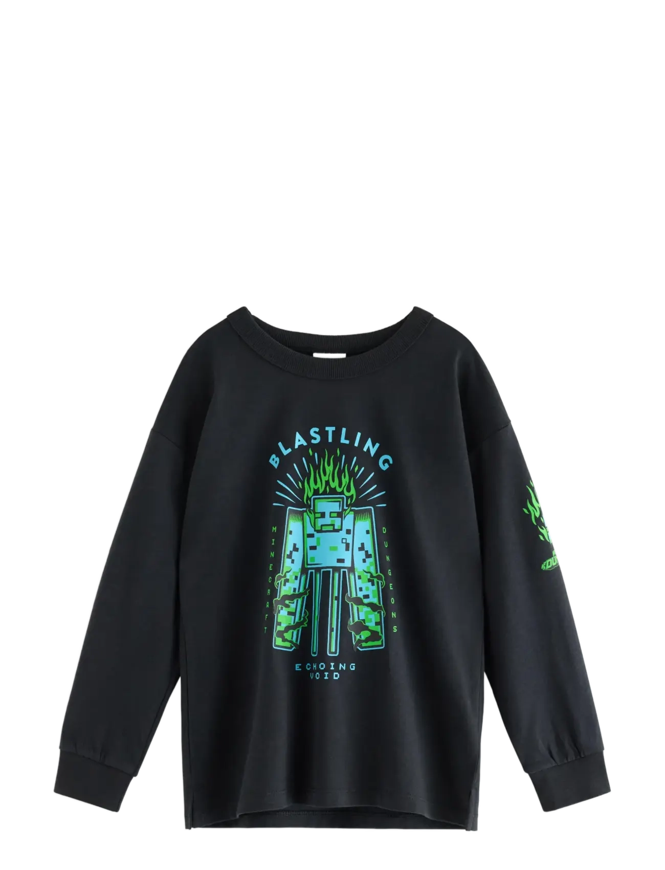 Lindex Minecraft long-sleeved top - Lindex - OFFBLACK / black