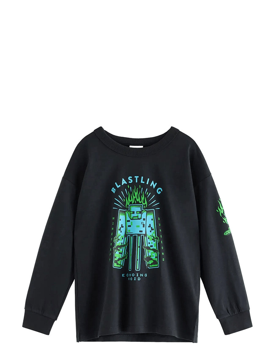 Lindex - Minecraft long-sleeved top - offblack - 0