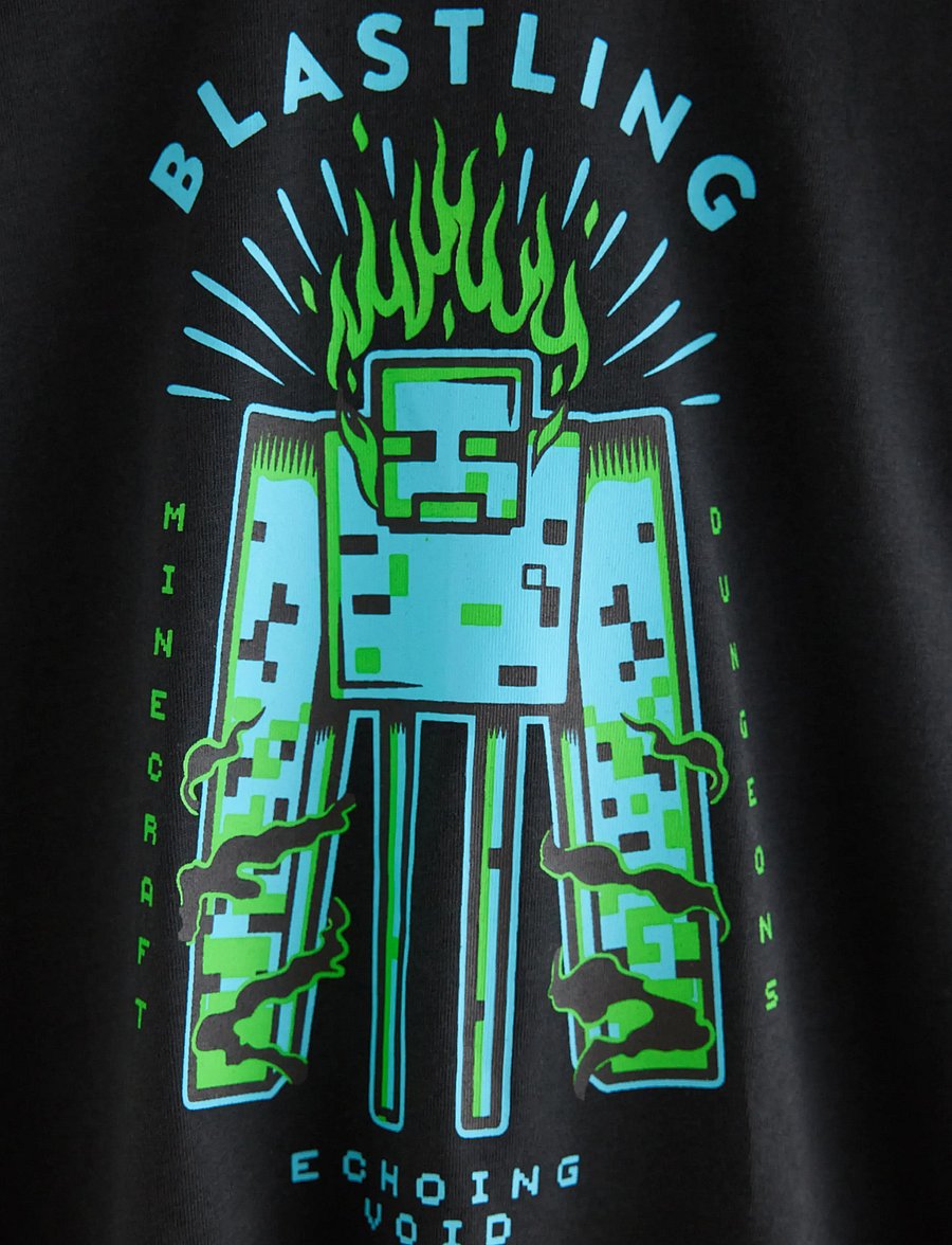 Lindex - Minecraft long-sleeved top - offblack - 2