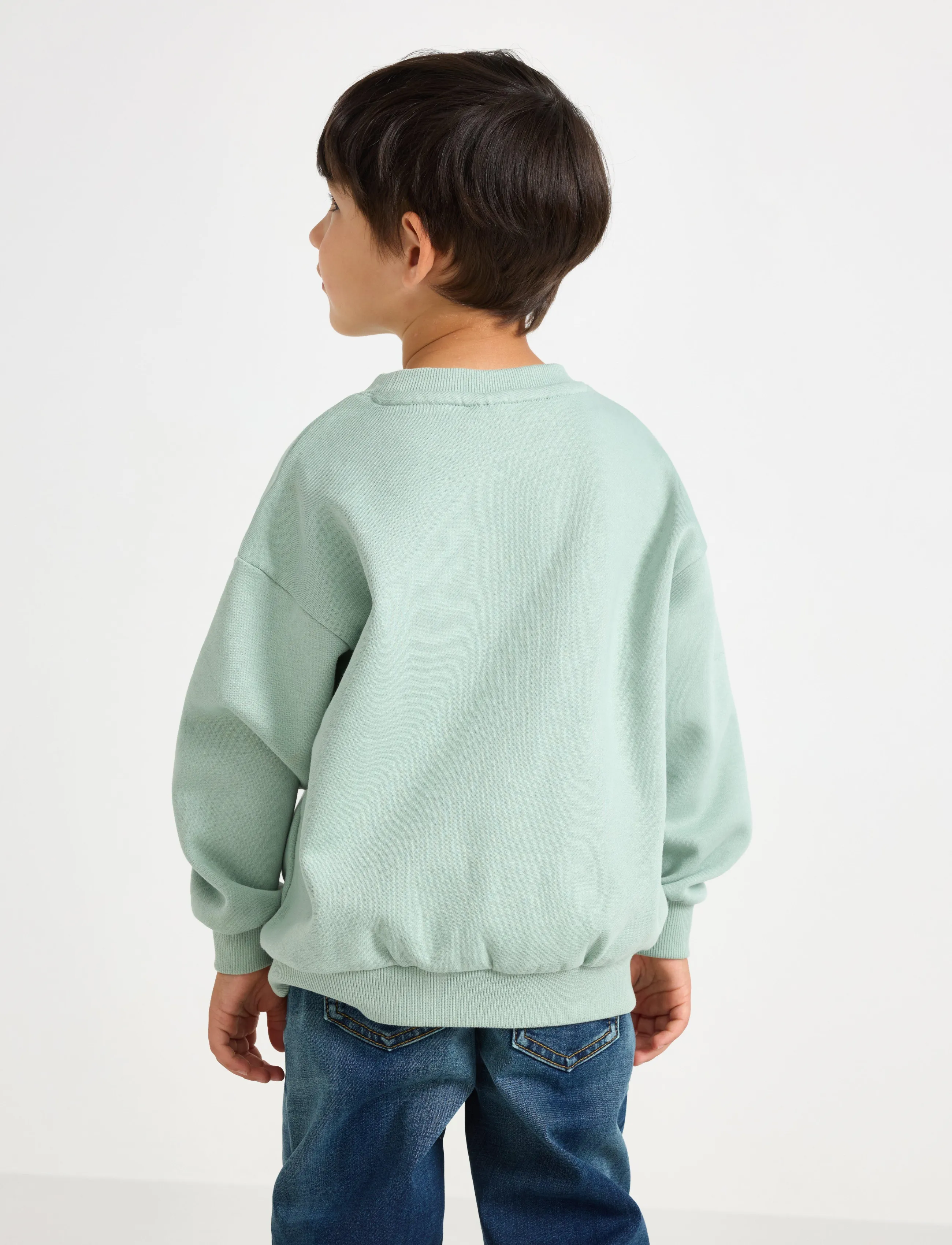 Lindex - Minecraft sweatshirt with brushed inside - dressipluusid - light dusty aqua - 3