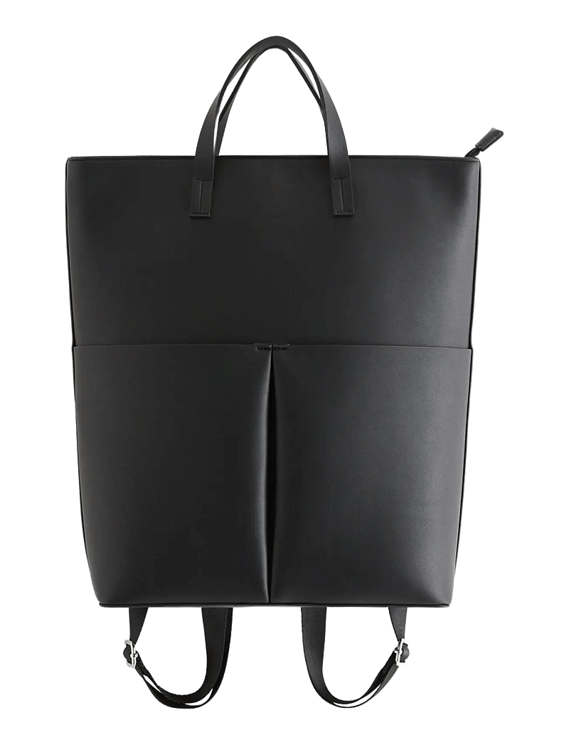 Lindex - Backpack in imitation leather - modetrends - black - 0