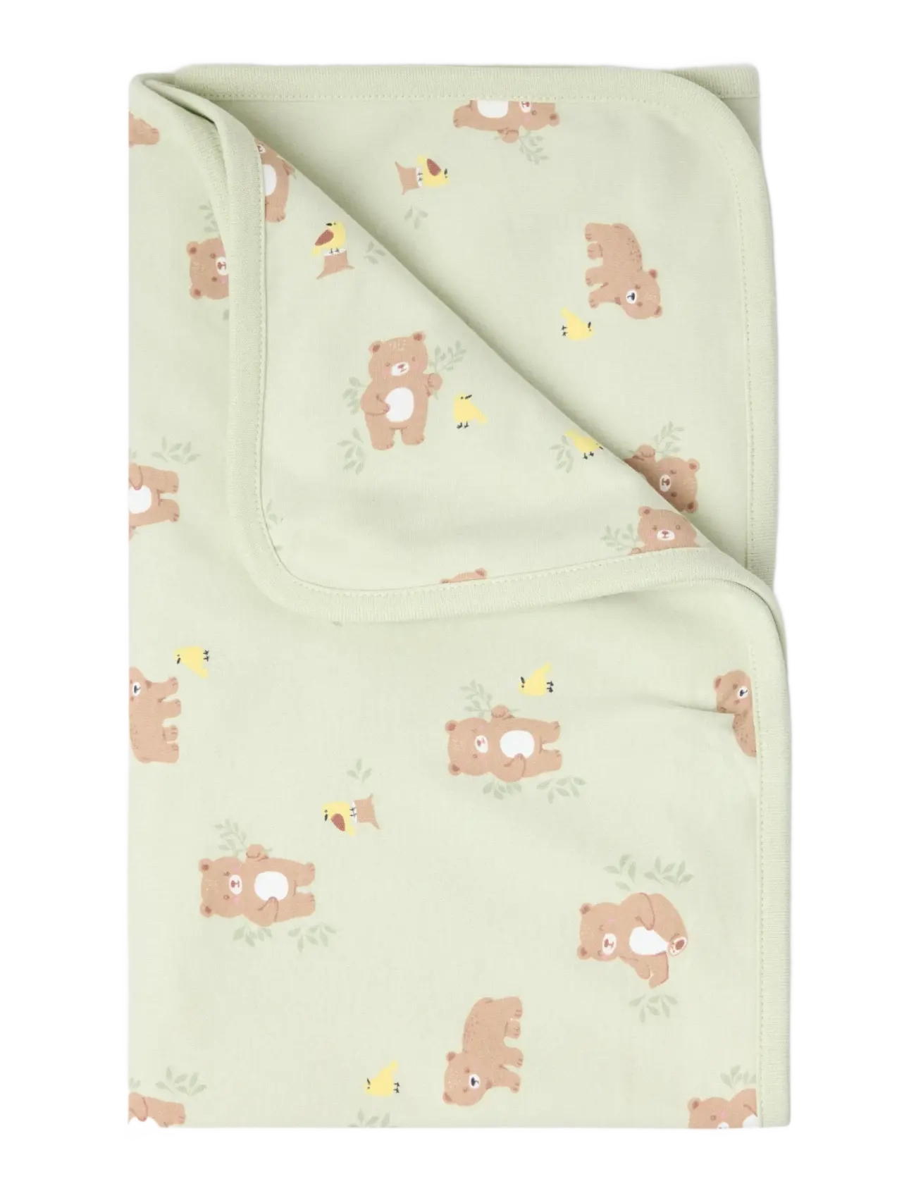 Lindex Baby blanket - Lastetuba - LIGHT DUSTY GREEN / green